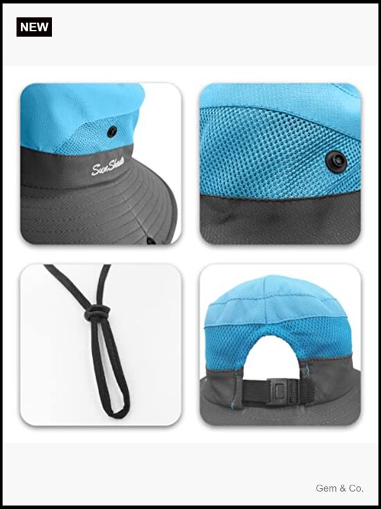 4 Pack Women\'s Ponytail Sun Hat UV Protection Foldable Mesh Wide Brim Beach
